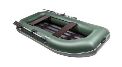 Гребная ПВХ лодка с надувным дном Гавиал 260 НД