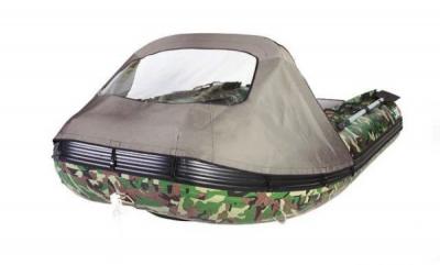 Носовой тент на лодку Yukona 360 TS cо стеклом серый