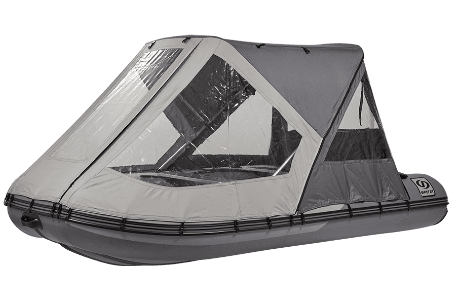 Тент трансформер кабриолет на лодку Аква 3200 НДНД